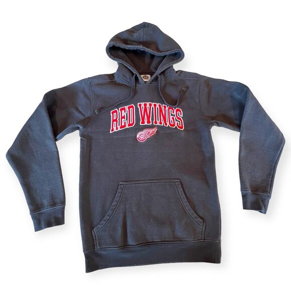 NHL Detroit Red Wings Hoodie Dark Grey Spell Out Small - Picture 4 of 13